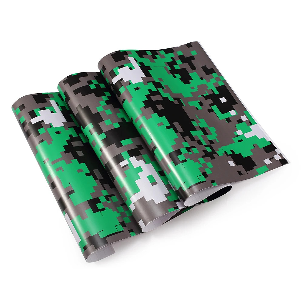 Camo Shadow Camouflage Vinyl Car Wrap Air Release Film Sticker Decal Sheet