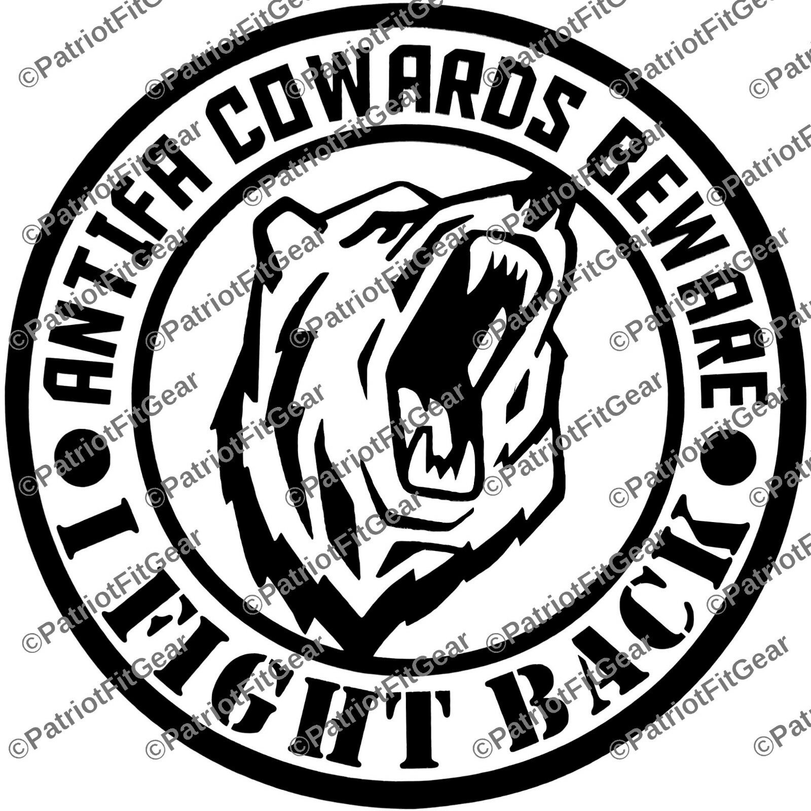 ANTIFA Cowards Beware,I Fight Back,F*ck ANTIFA,Domestic Terrorist,Vinyl Decal