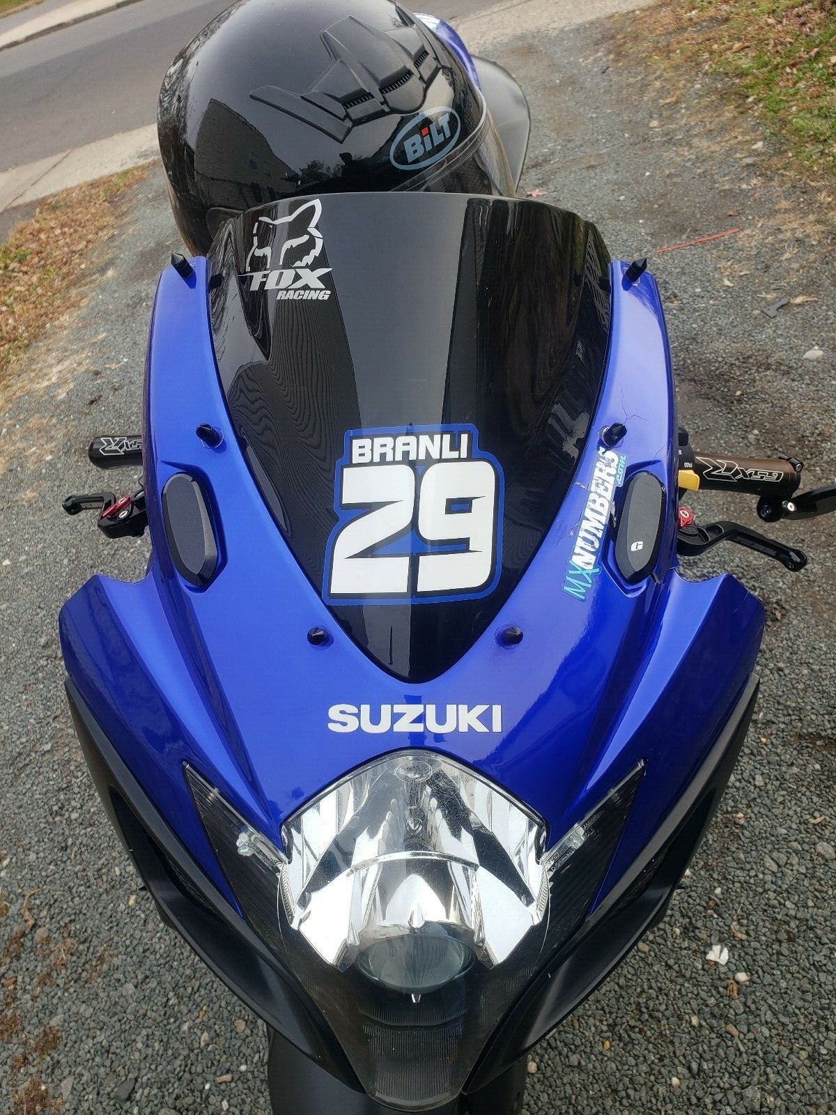 MX Number Name Plate Decal Sticker 4 COLOR ATV SX Dirt Bike Kart Motorcycle Race