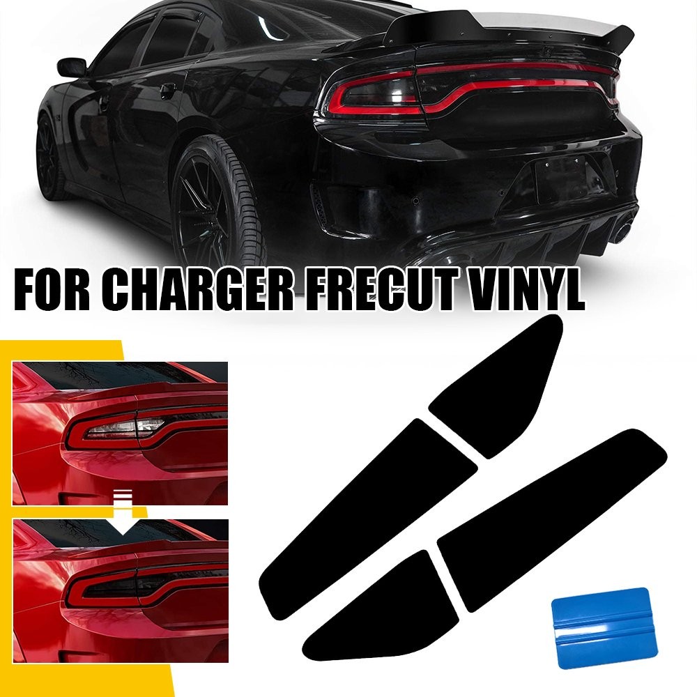 8pcs Tint Vinyl Film for Dodge Charger 2015-2022 Wrap Sheet Tail Light VLT-20%