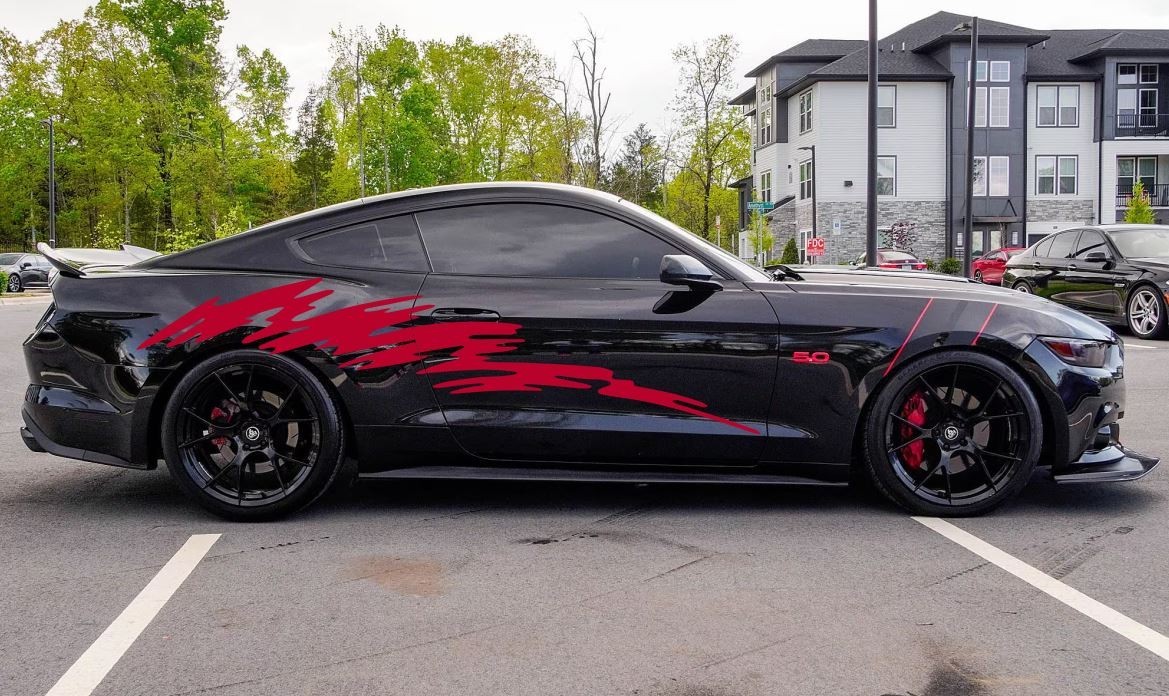 Sticker for Ford MUSTANG Flash graphics Vinyl Design Graphics Decal 2015-Present