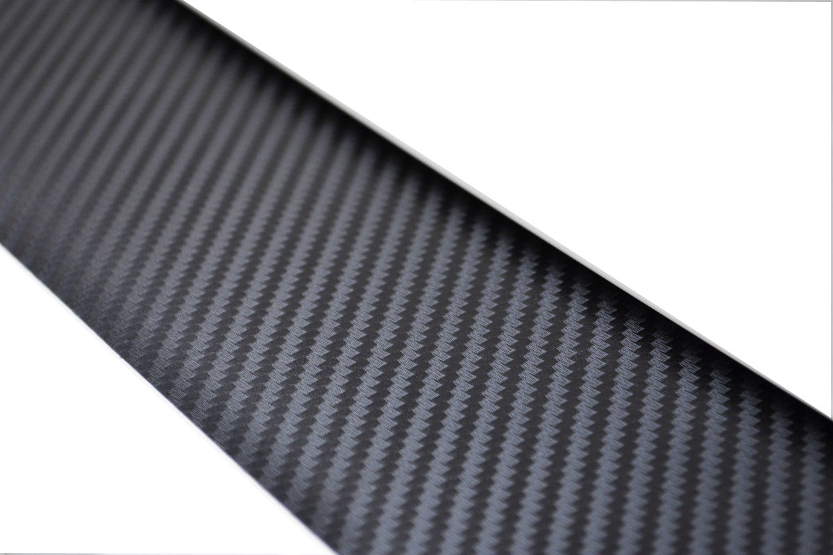 Universal Car Rear Guard Bumper Anti Scratch 5D Black Carbon Fiber Sticker Decal