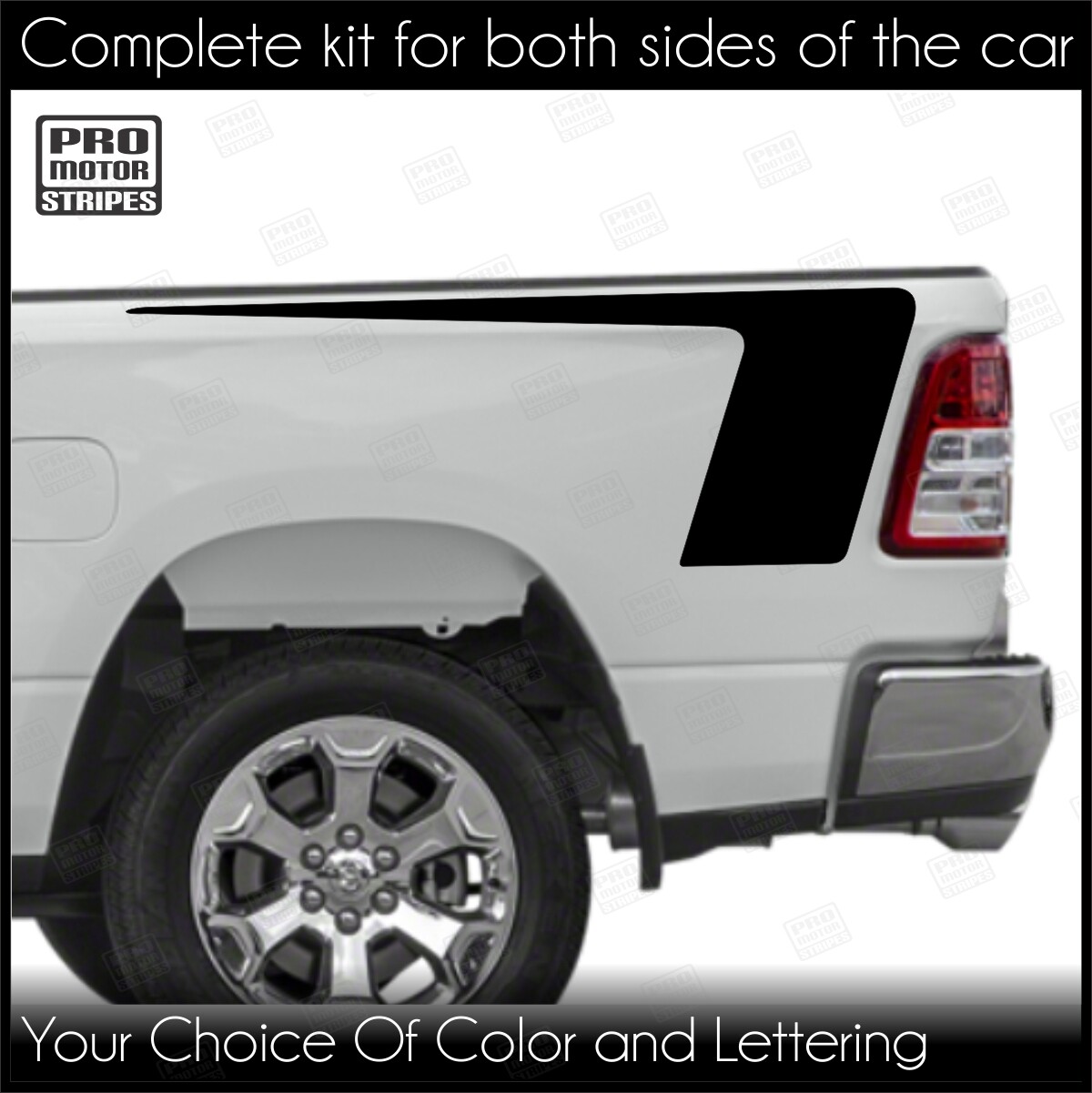 Universal Truck Bed Side Accent Tail Decals SUV Stripes (Choose Color)