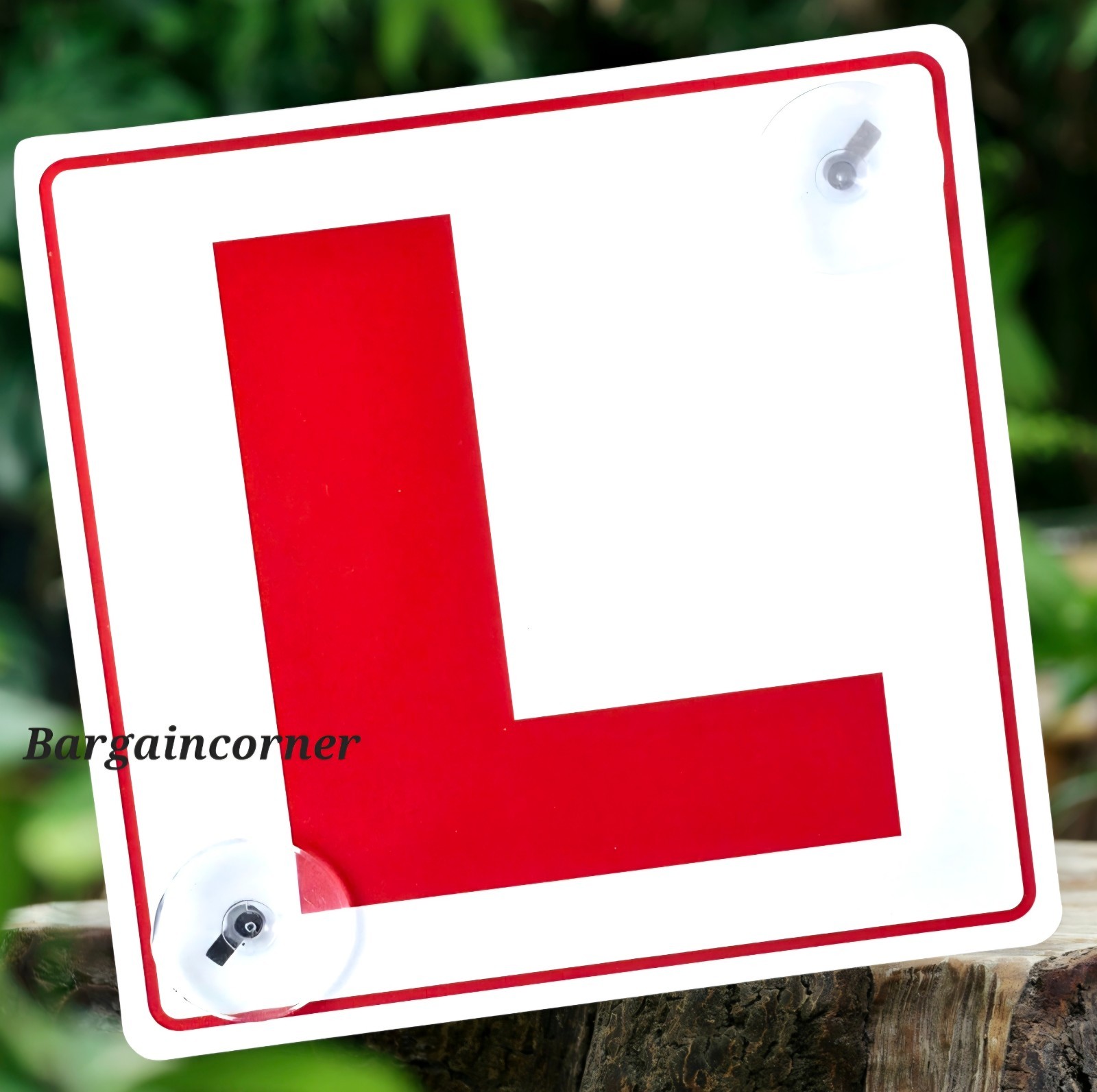 L PLATE SIGN Learner Driver Car Sign L Plate Advisory Sign With Suction Cup Hook