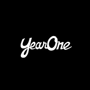 “YearOne” 12″ Cursive window decal (each). White. Color : White