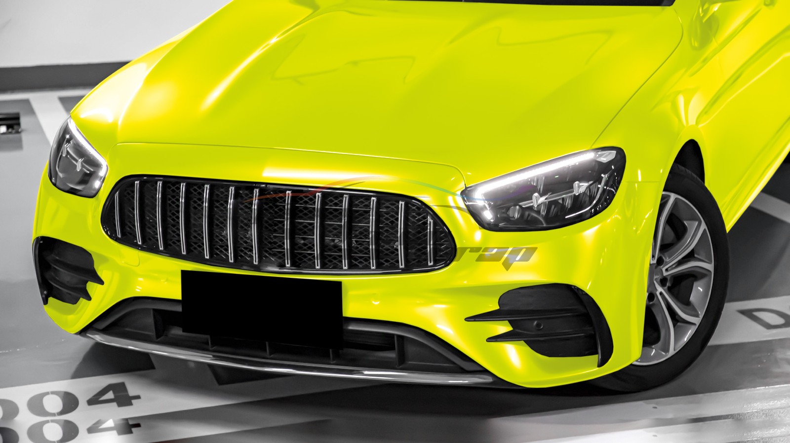 Space Candy Gloss Neon Yellow TPU PPF Paint Protection Film Dry Wet Vinyl Wrap