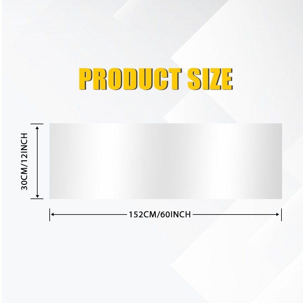 60″ Front Sun Window Visor Strip Banner Windshield Vinyl Blank Decal Trim Cover
