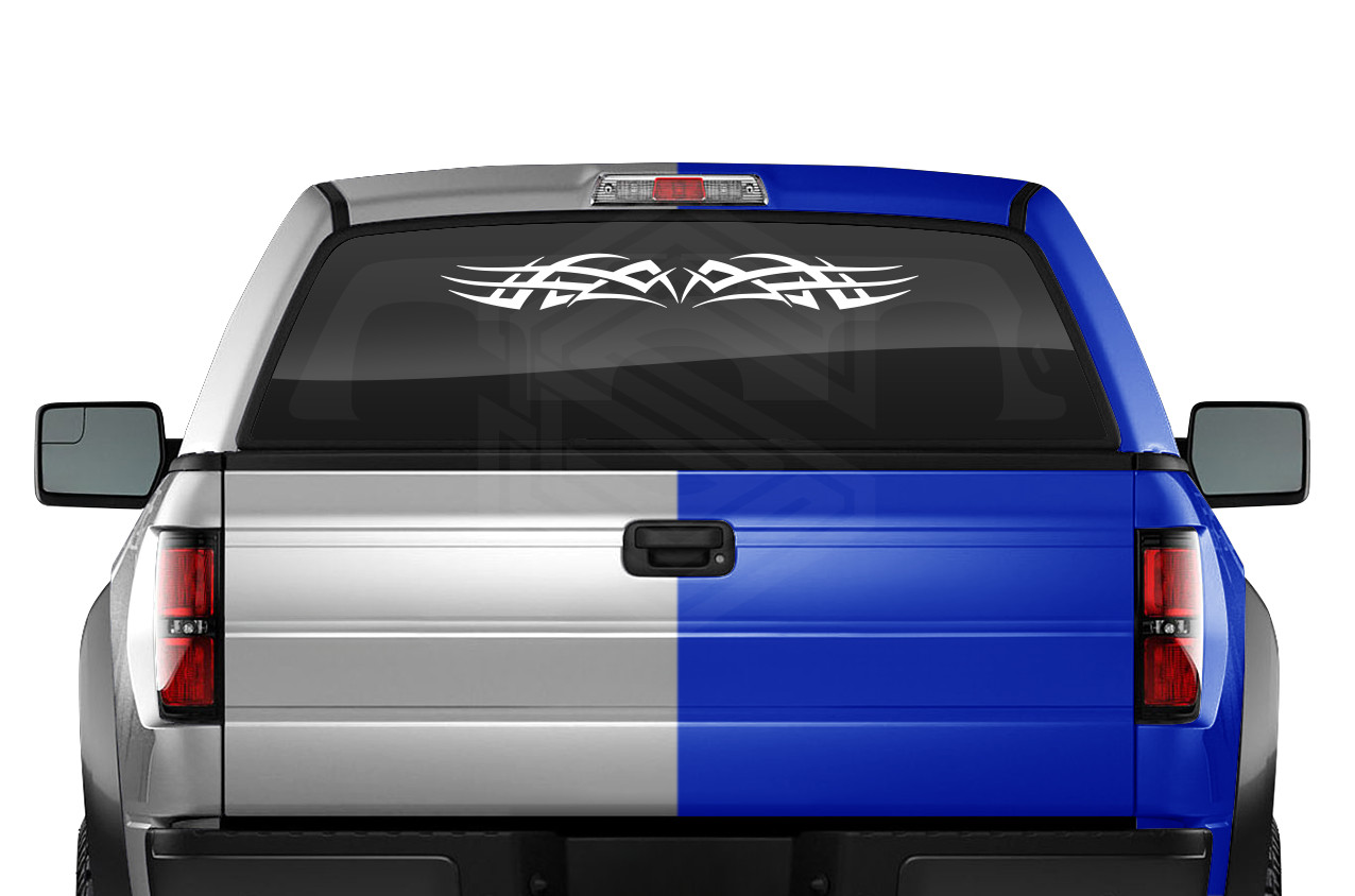 Design #102 TRIBAL ACCENT Windshield Decal Window Sticker Vinyl Graphic Banner