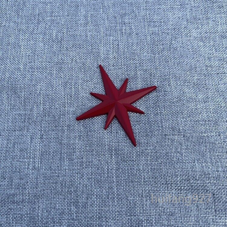 Metal 3D Car Body Rear Trunk Lid Badge Emblem Decal Star Tank Cover Sticker