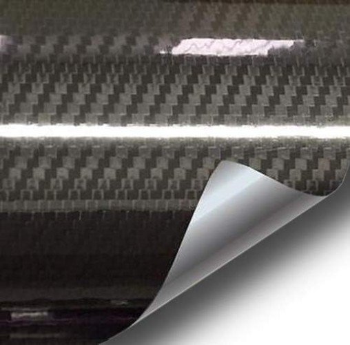 Scratch-Resistant Black Carbon Fiber Vinyl Wrap 3ft x 5ft – DIY Easy Application