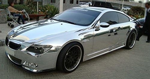12”x78”Chrome Mirror Silver Vinyl Wrap Sticker Decal Film Sheet,Self-Adhesive