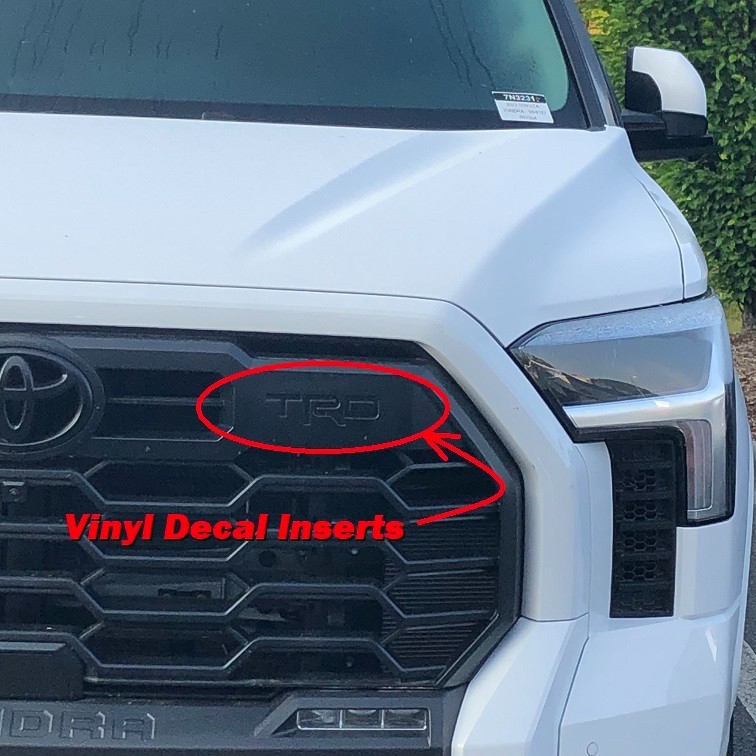 RED Grill Letter Set for Toyota Tundra TRD PRO 2022+ Precut Vinyl Decals
