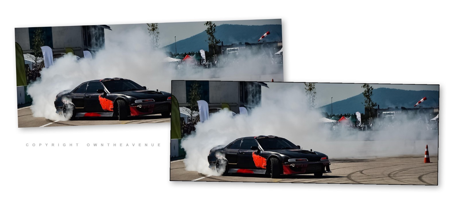 2Pcs Drifting Racing Vinyl Sticker Decals 6″ Inches