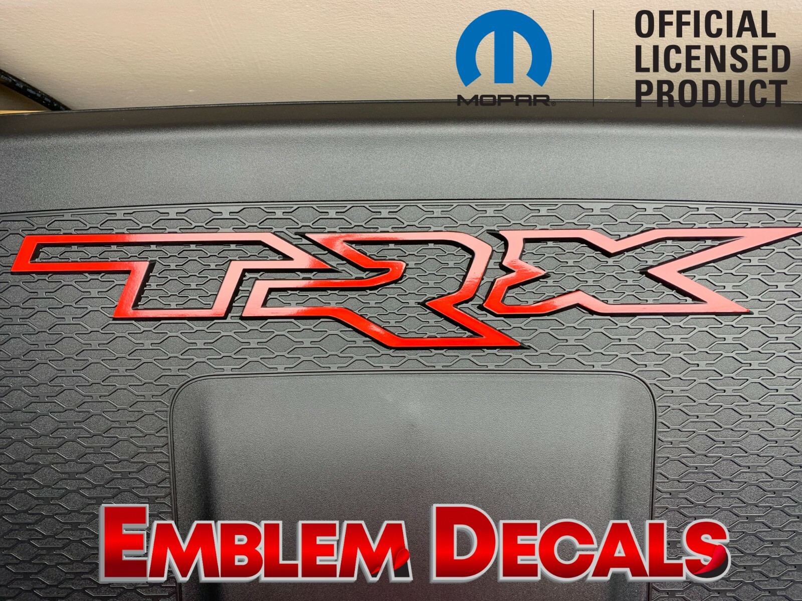 Ram 1500 TRX Engine Cover Emblem Overlay Decal 2021 2022 2023