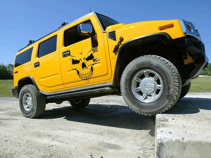 Skull Hood Decal Large 22″ Graphic Sticker for Truck Jeep Car Trailer Boat Vinyl