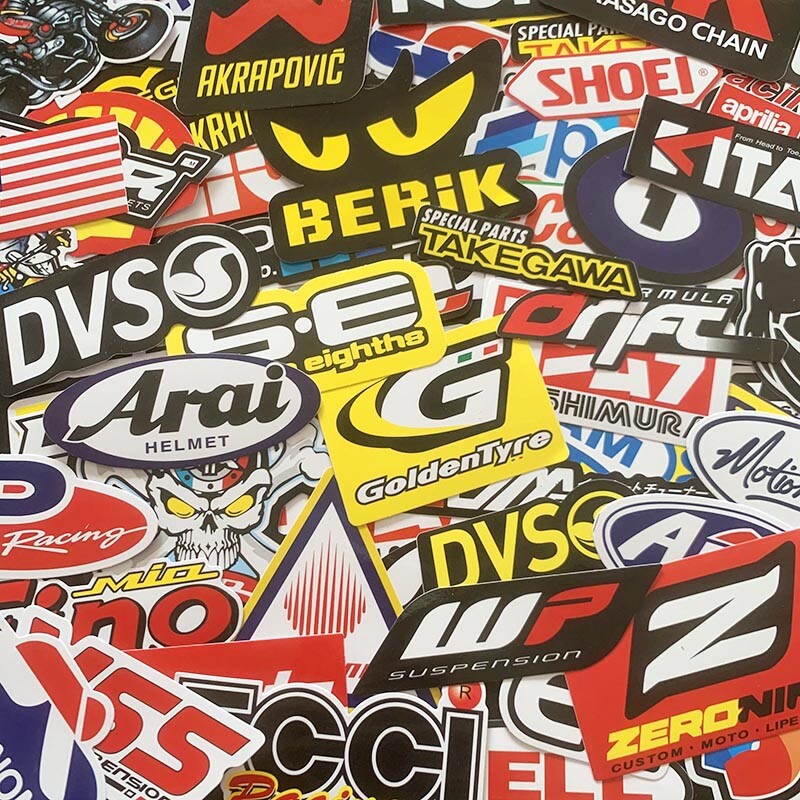 80PCS JDM Stickers Pack Car Motorcycle Racing Motocross Helmet Vinyl Decals Lot