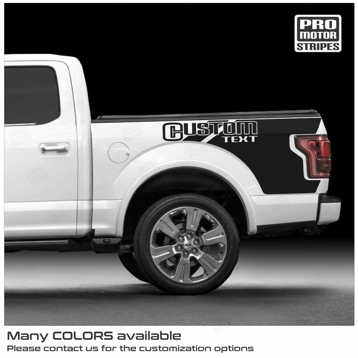 Ford F-150 2015-2020 Side Bed Stripes Decals For F150 LX XLT Lariat Raptor