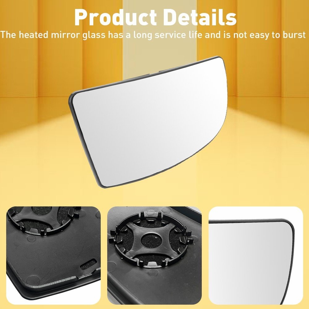 2/4X Passenger & Driver Side Mirror Glass Lower Convex for Ford Transit 150 250