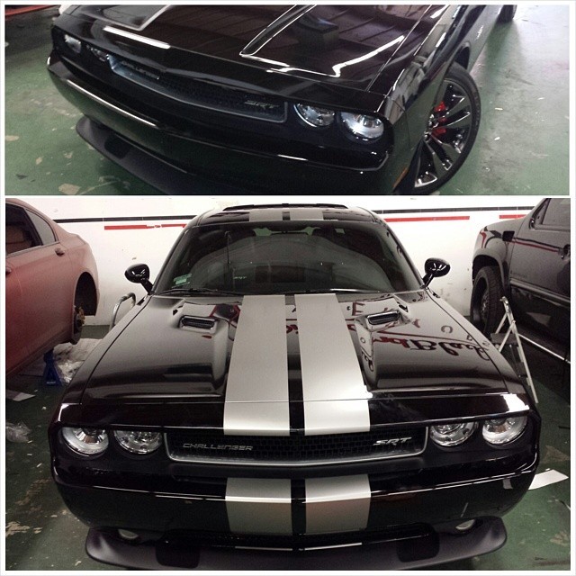 FOR Dodge CHALLENGER 08 to 14 Racing Stripes 10 INCH Vinyl Graphic Decal 36 FEET