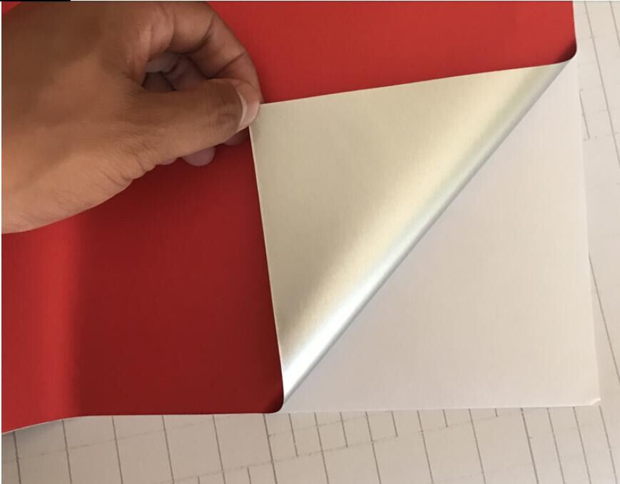 Whole Car Wrap 50FT x 5FT Metallic Satin Matte Chrome Red Vinyl Film Bubble Free