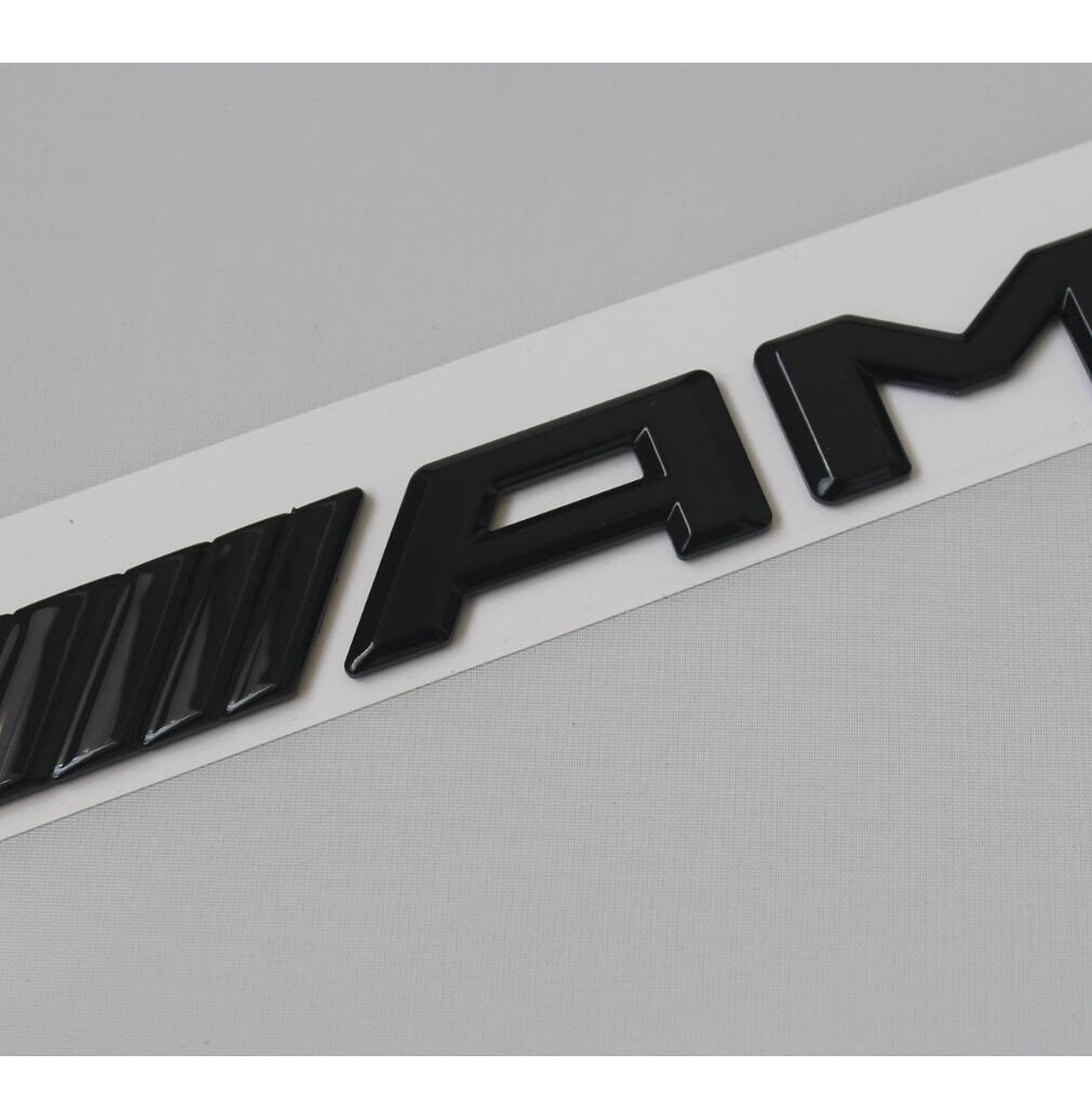 Gloss Black Emblems for Mercedes Benz E43 E53 E63 E63s AMG 4MATIC V8 BITURBO/