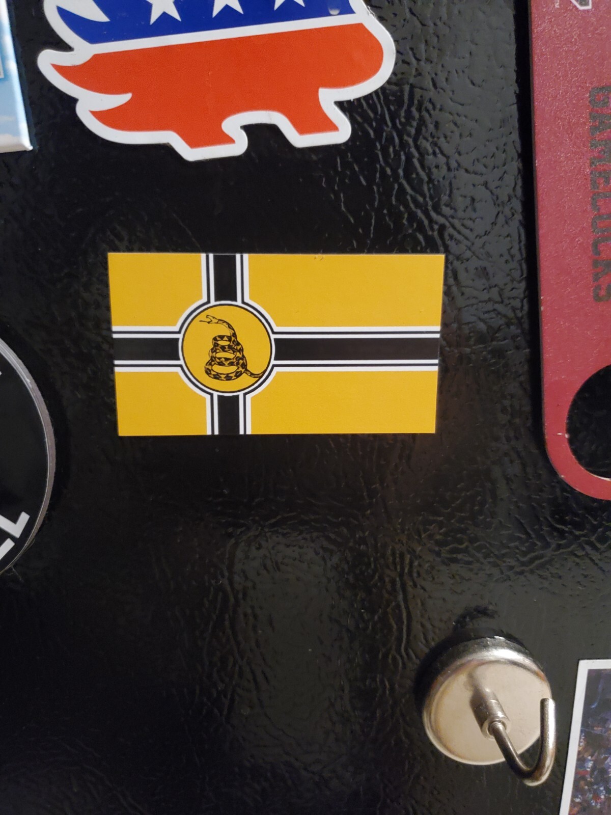 Libertarian Porcupine Sticker Decal Vinyl GADSDEN FLAG 4X6 10 PACK LOT