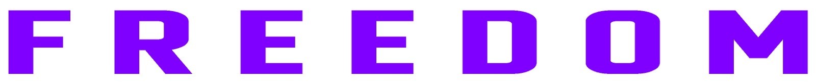 Freedom Die Cut Vinyl Decal Multiple Sizes Multiple Colors