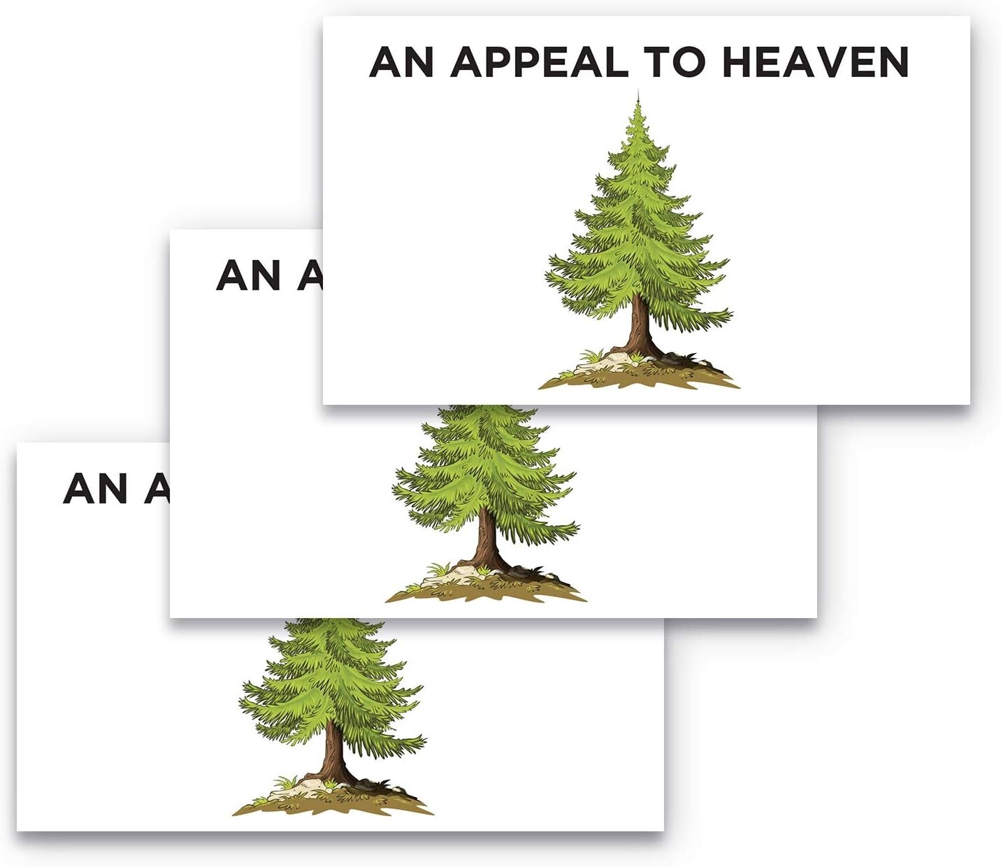 3x stickers An Appeal to Heaven 5”x3” Bumper window Car Truck