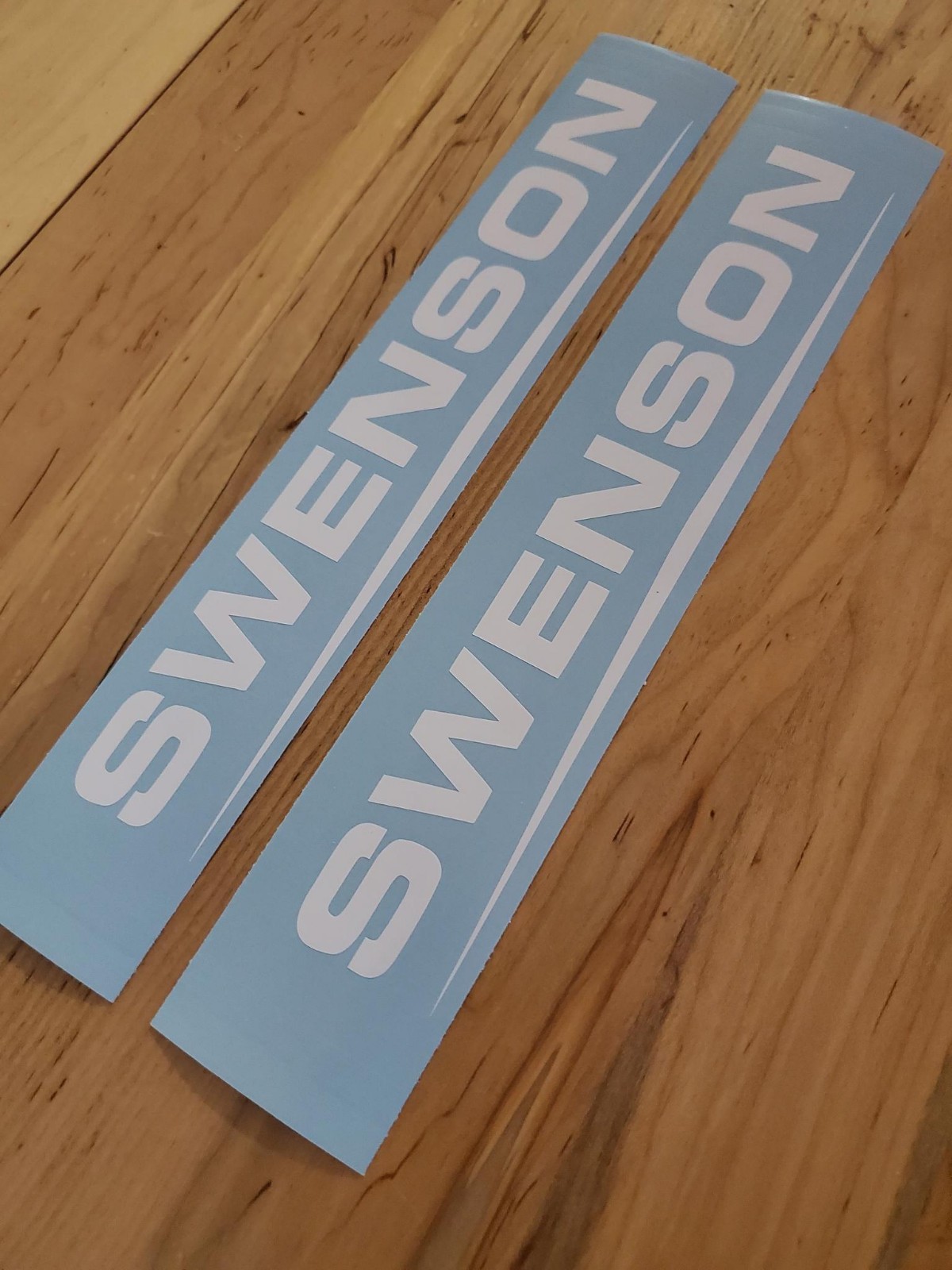 swenson spreader sand replacement Decals Stickers Gloss WHITE 10″ (2) USA