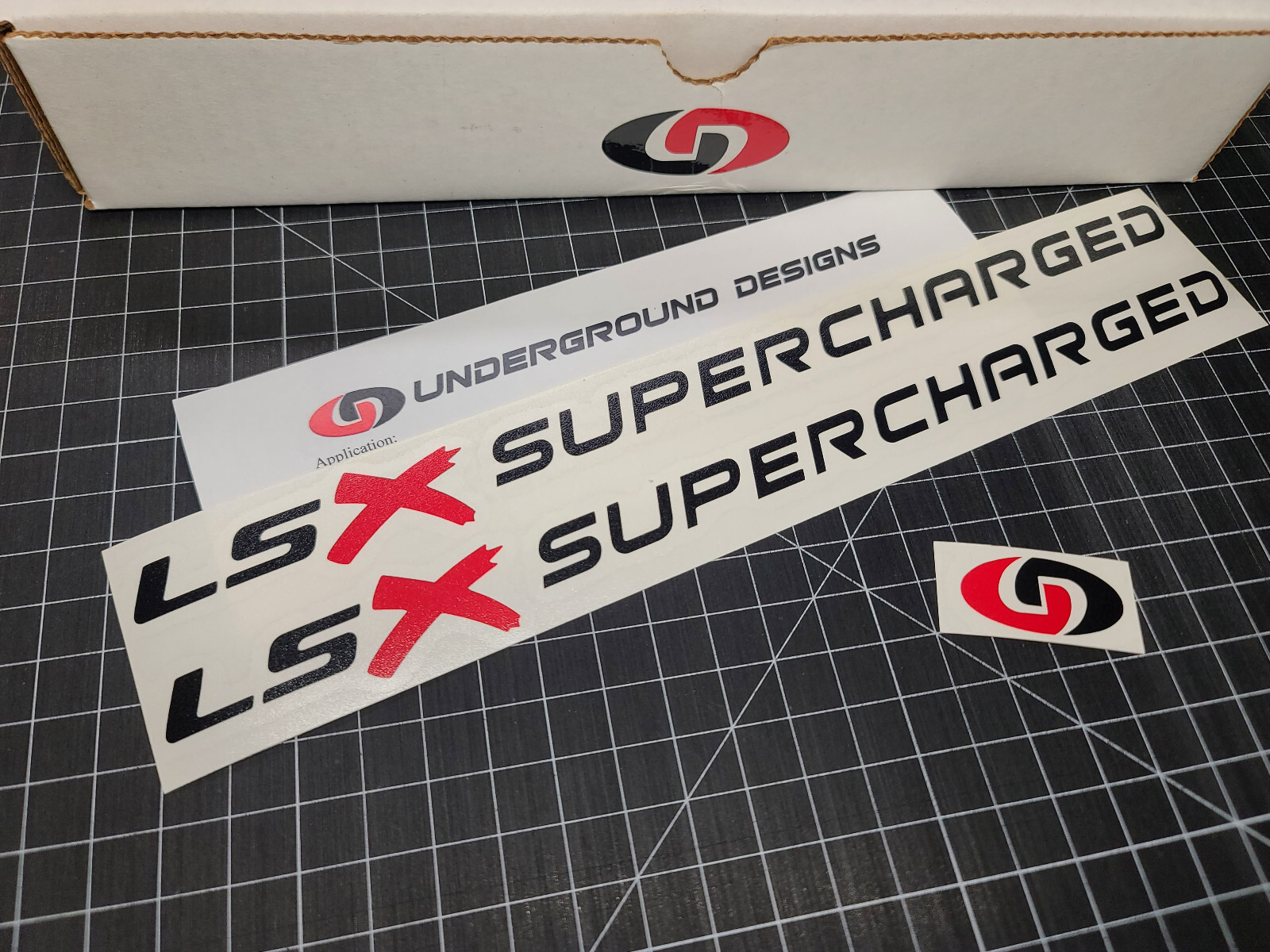 LSX Supercharged Decals (2pk) Hood Window Blower Stickers LS1 LS6 LS2 LS3 LS7