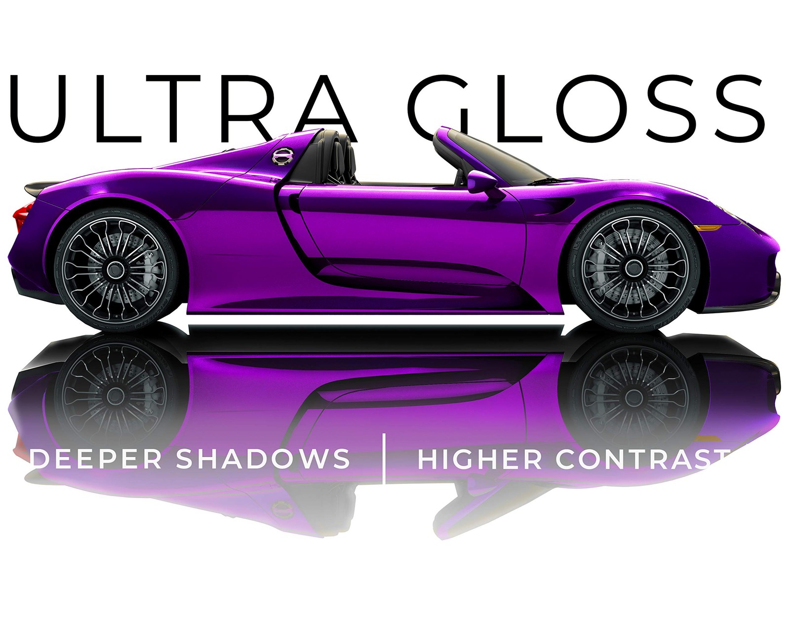Vinyl Car Wrap 15ft x 5ft Ultra Gloss Candy Purple Self Adhesive VViViD+