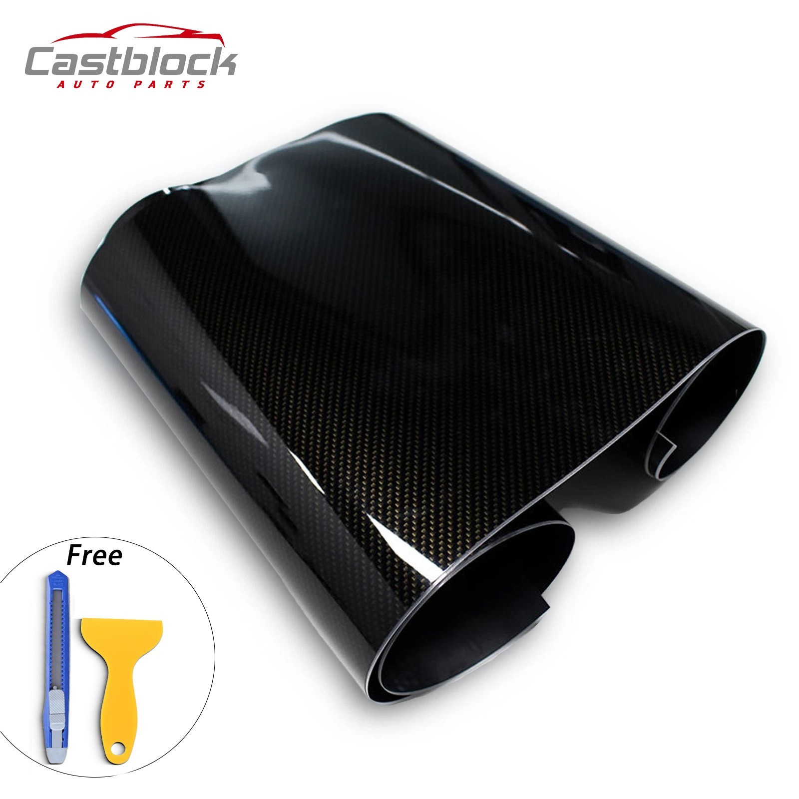 118*12 7D Carbon Fiber Vinyl Car Wrap Sheet Roll Film Sticker Decal Paper