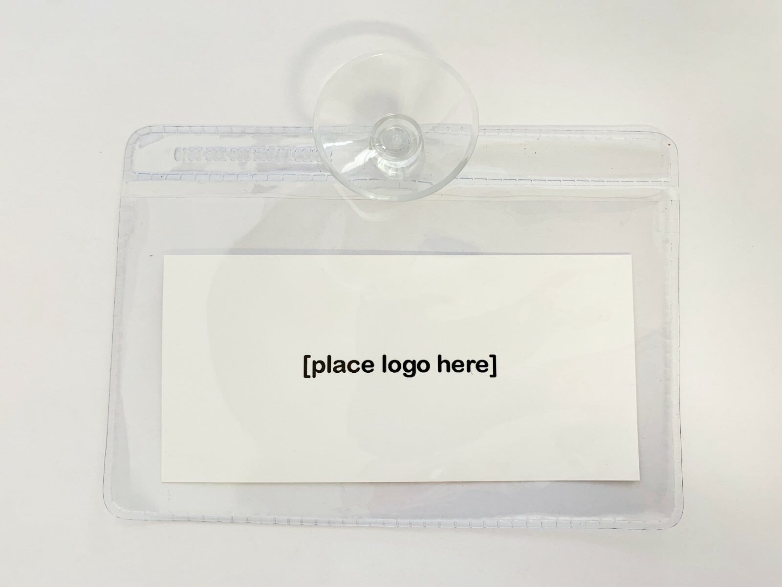 Emblem / parking permit holder with pocket and strong suction Cup (6 x 4″)