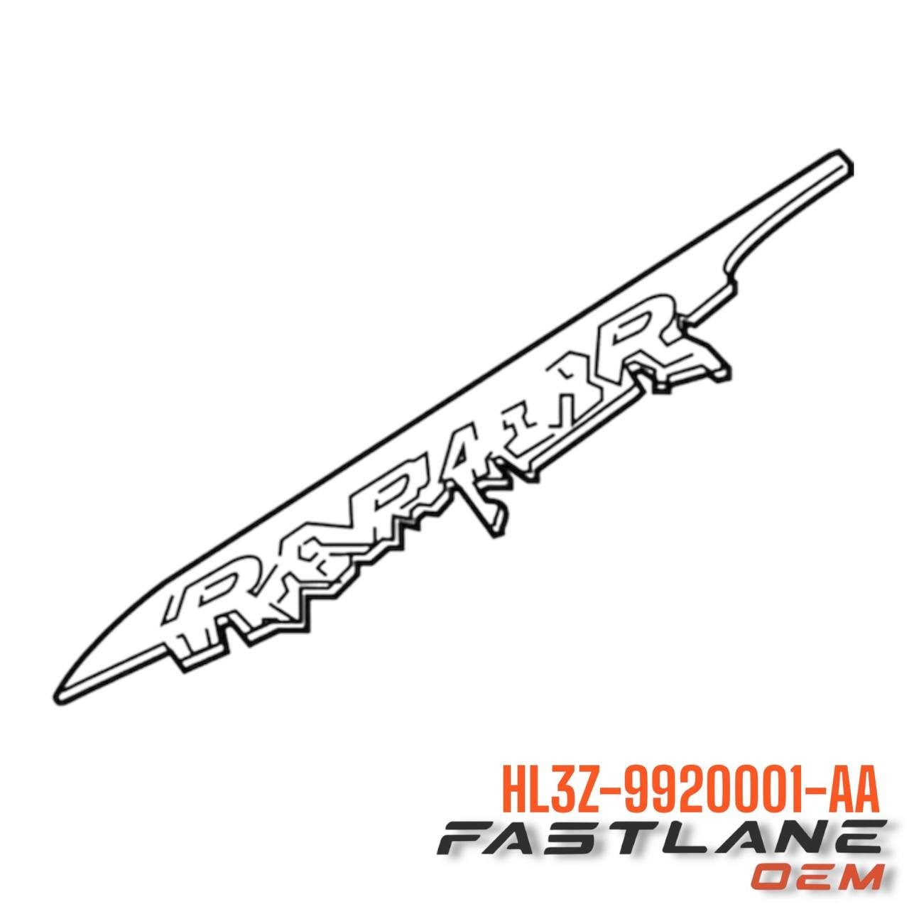 2017-2018 FORD F-150 LEFT DECAL STRIPE NEW OEM HL3Z-9920001-AA