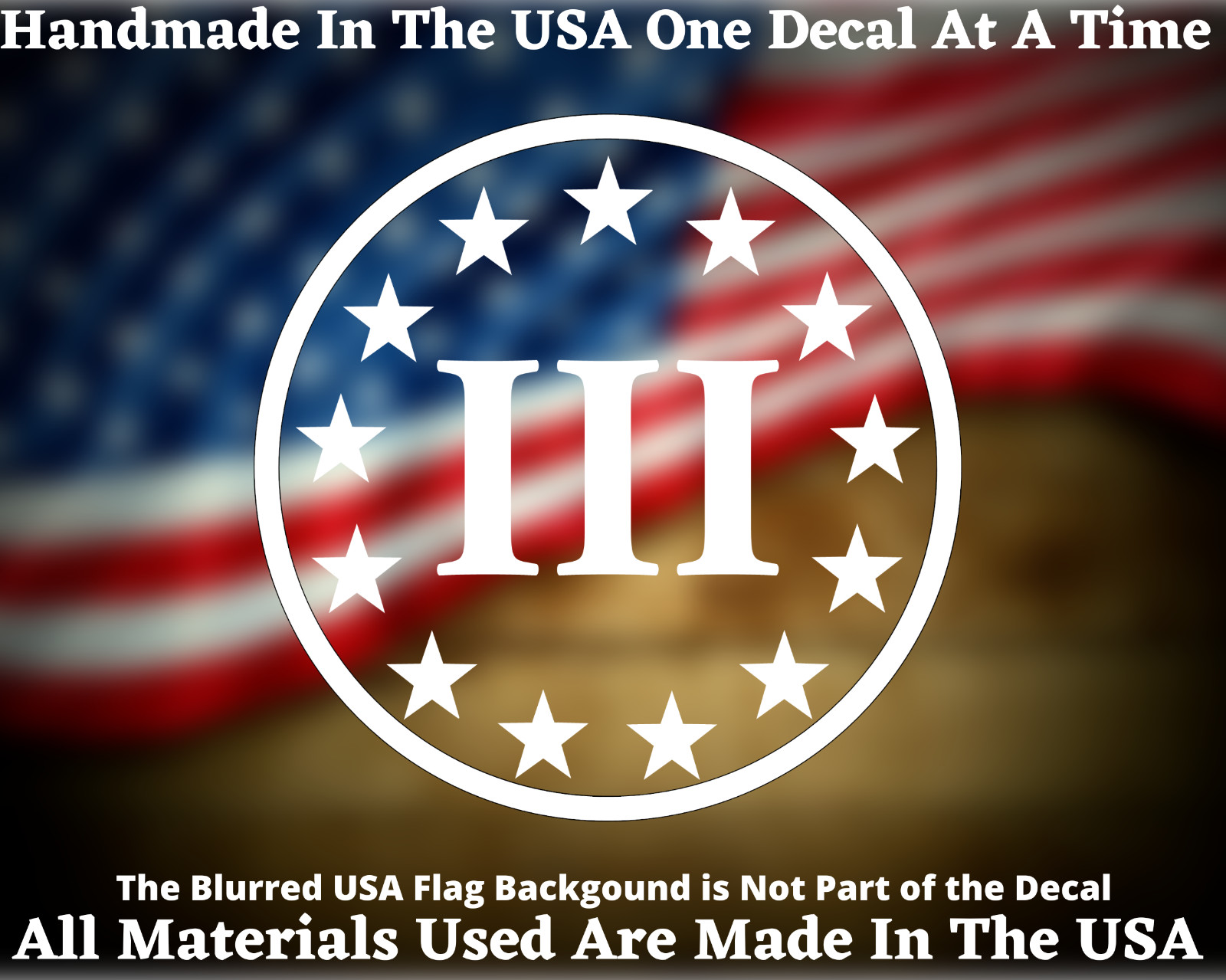 Betsy Ross Circle of Stars 2nd Amendment Die Cut Decal Made In The USA