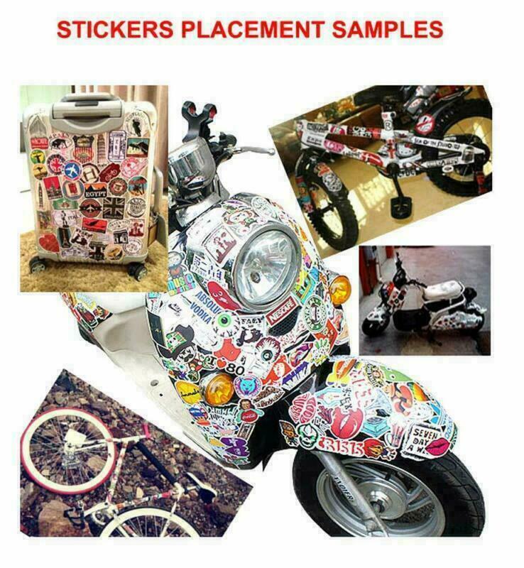 1000Pc Mixed Sticker Pack Motocross Motorcycle Drift Car ATV Racing Helmet Decal