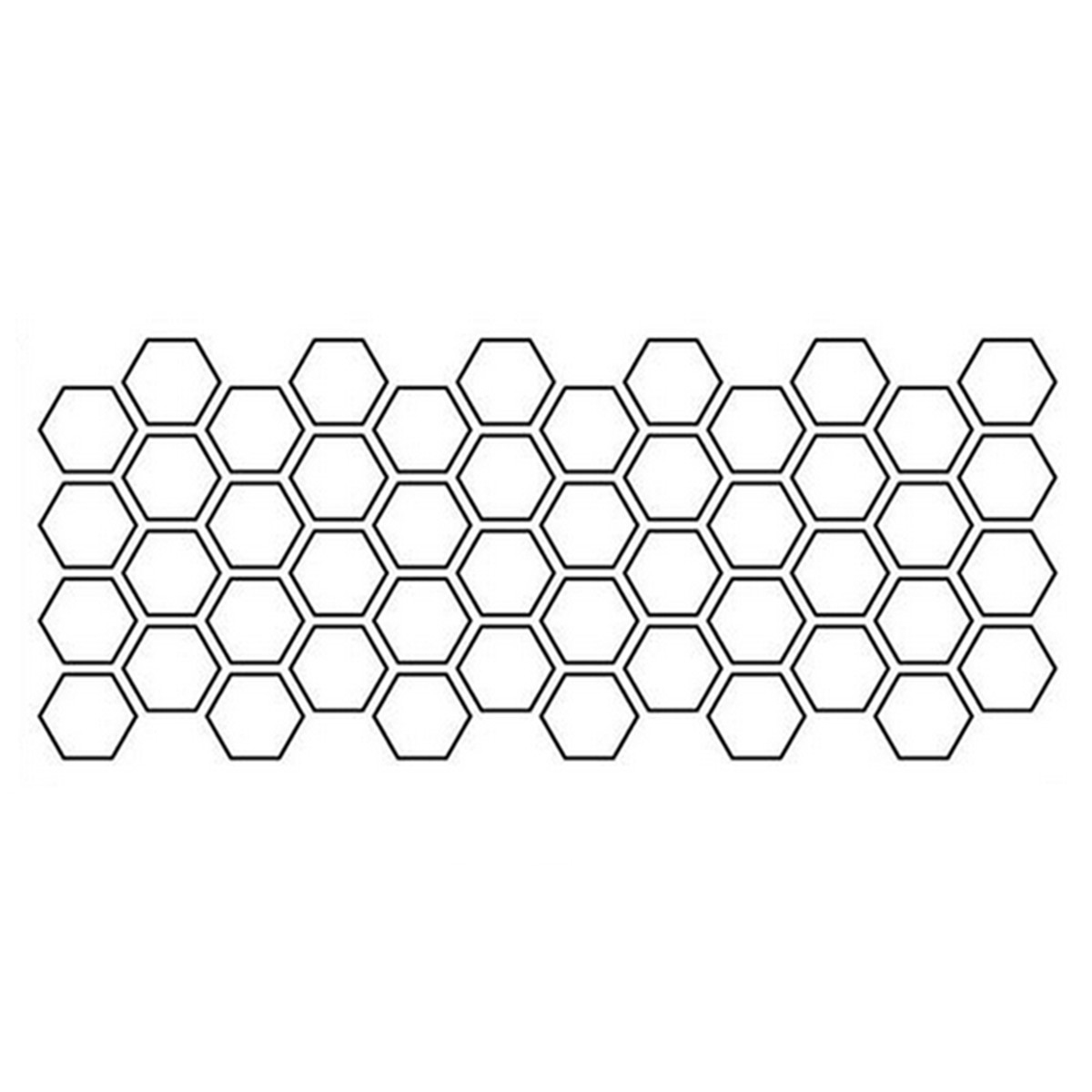 Car Decal Hexagon Side Body Decor Honeycomb Pattern Waist Line Vinyl Sticker