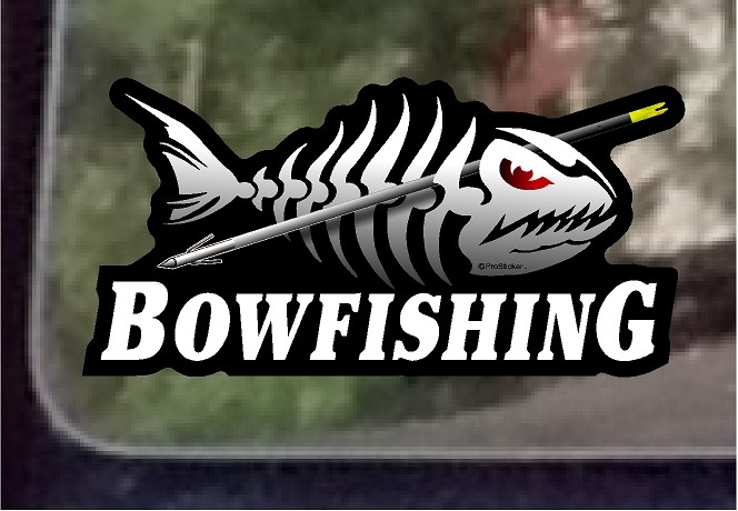 ProSticker 1512 (One) 3.5″ x 7″ Bowfishing Decal Sticker