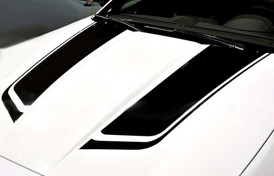 Car Racing Sports stripes Hood Decals Vinyl Bonnet Stickers 85cm Accessories