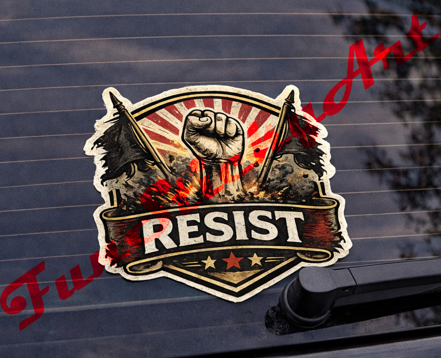 5″ RESIST Car Sticker Weatherproof Vinyl High Quality UV Scratch Resistant
