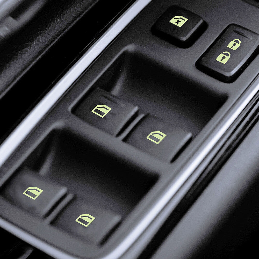 Luminous Car Sticker Car Door Window Switch Sticker Night Safety Accessories
