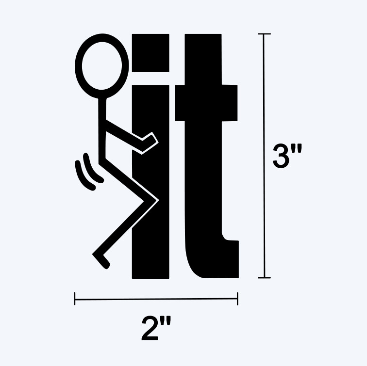 Fuck-It Fck It F*ck It Sticker Decal – Custom Vinyl Die Cut Graphic Funny Meme