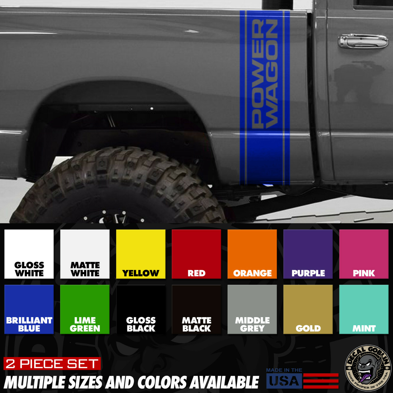Vinyl Stickers Decal Graphics For Dodge Ram 1500 2500 Truck Power Wagon Stripes