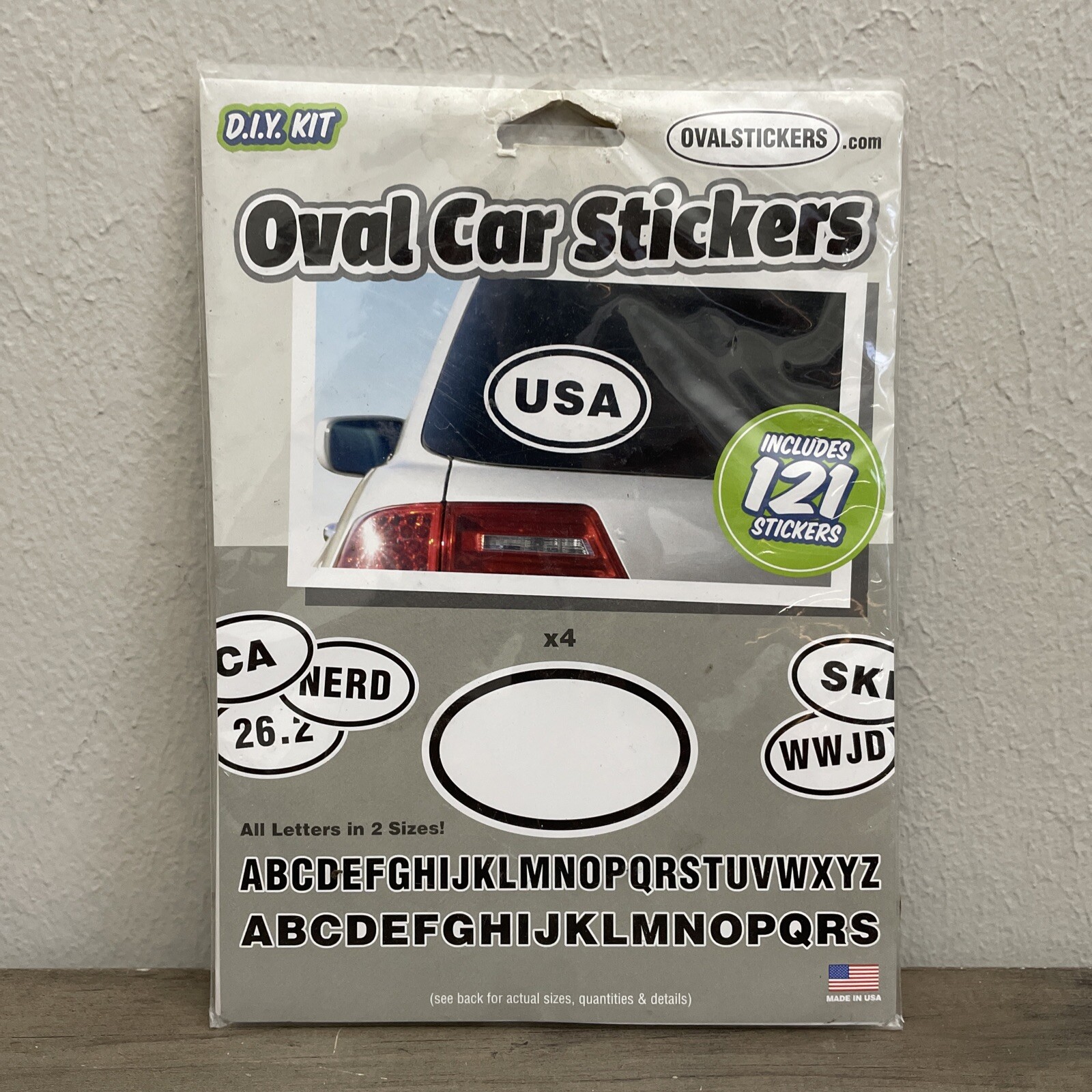 DIY Kit Oval Car 121 Stickers