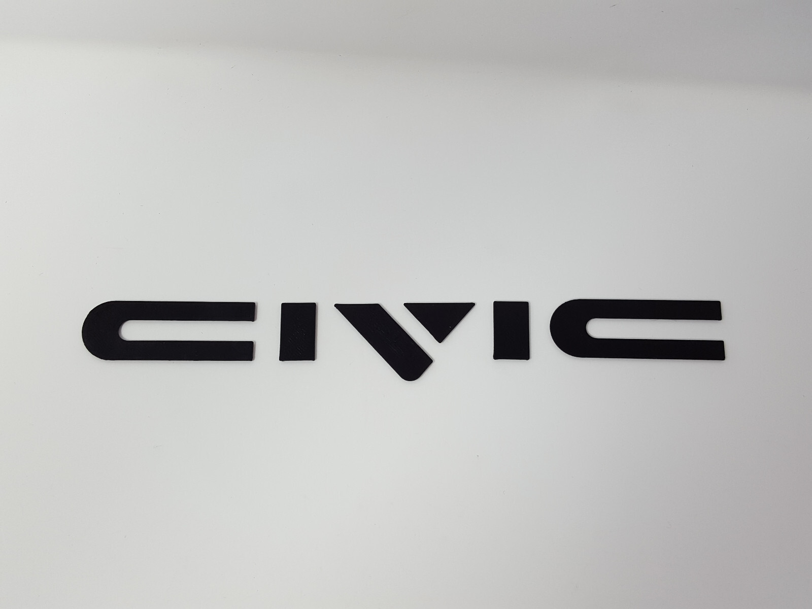 1988-1991 Honda EF Civic BLACK Raised Letters Kit hatch emblem badge SI 89 1990