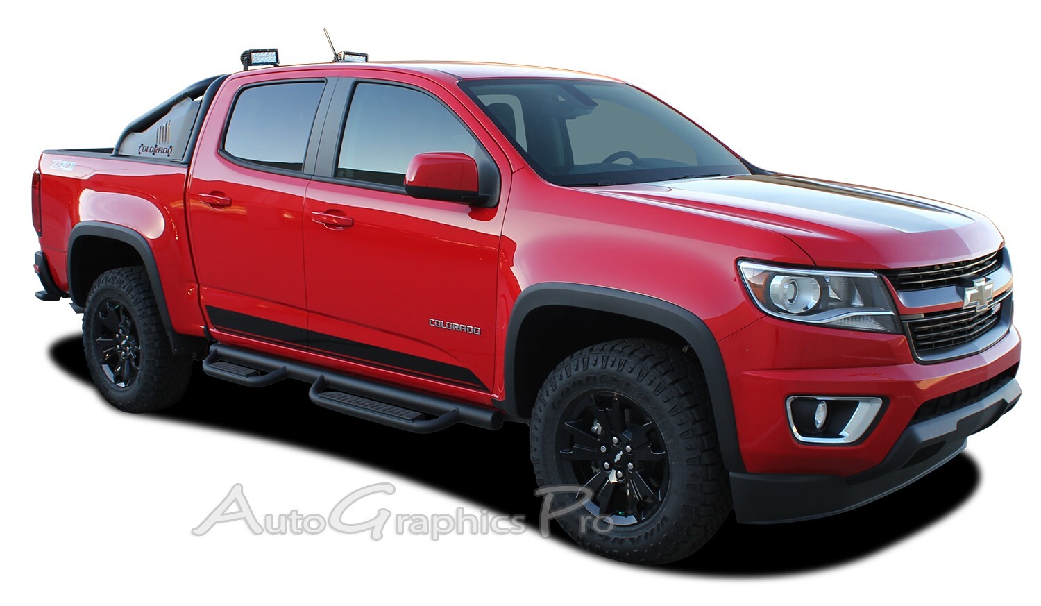 Rocker Panel Accent Vinyl Graphic RAMPART Decals Stripe 2015-2022 Chevy Colorado