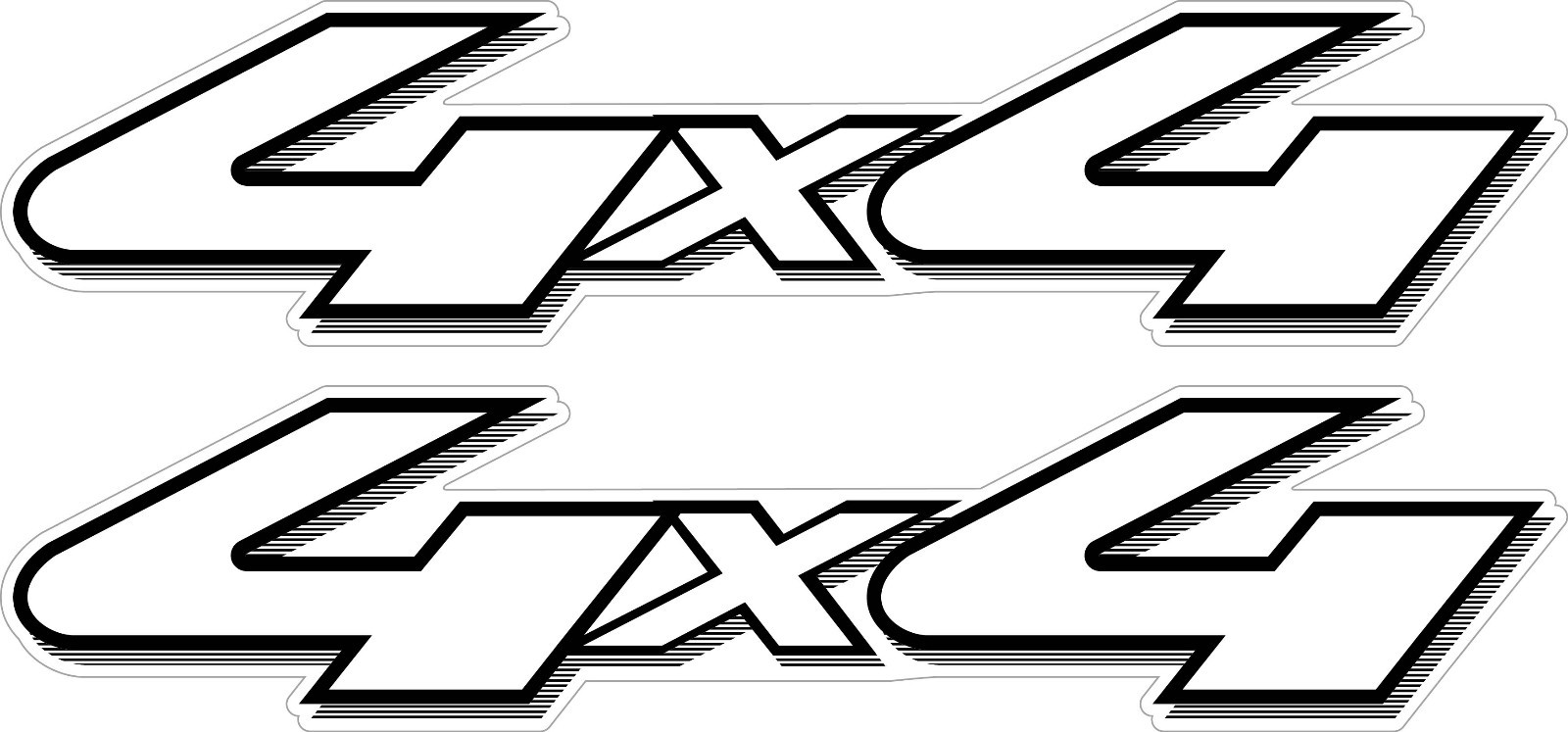 Aftermarket 4×4 Off Road Decals Fits 1997-2004 Ford Ranger Truck VF211 4WD-Black