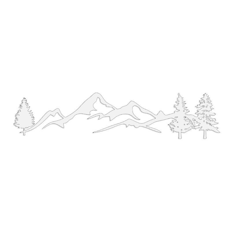 Windshield Window Laptop Tree Mountain Car Decor Reflective Forest Sticker Decal