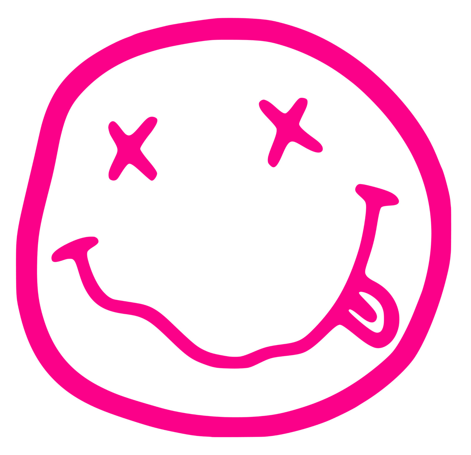 Nirvana smiley logo decals | Waterproof vinyl decals | 3″ or 5″, 7 Colors