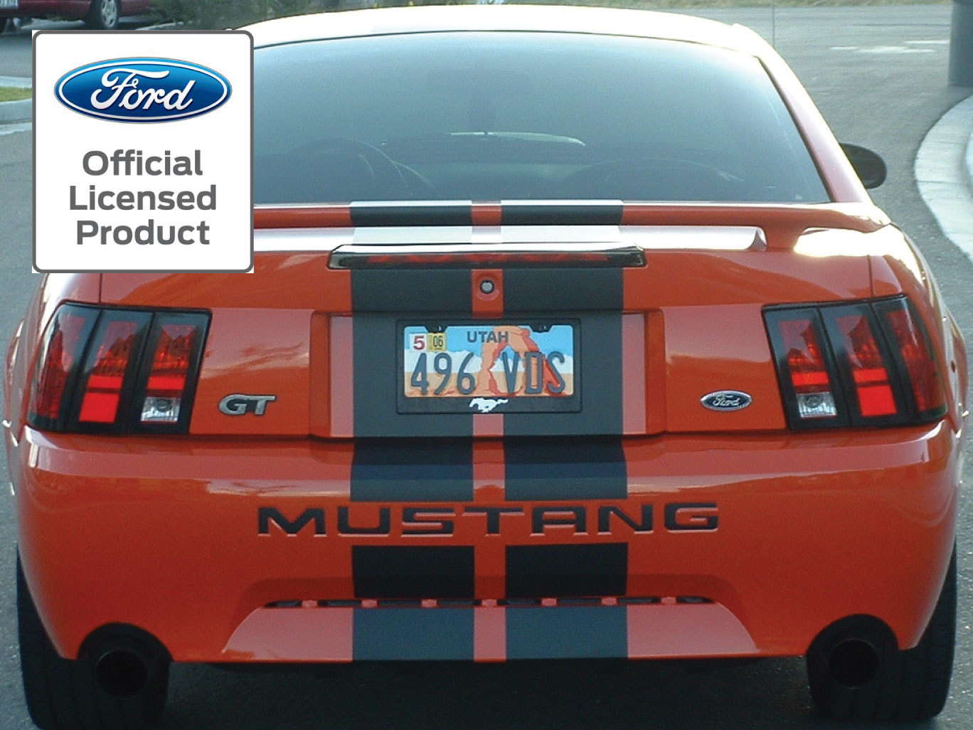 99-04 Ford Mustang Letters Rear Bumper Inserts Vinyl Decals Graphics Stickers